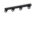 ceiling luminaire RUDY 4 flames GU10 IP20, black dimmable
