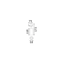 3-phase spot FOX 15W MEDIUM / ON-OFF 940 adjustable, on/off IP20