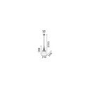 Ideal Lux Pendel CONO SP1 1-flamme, konisk GU10 IP20, nikkel 