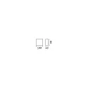 Ideal Lux Udendørs wall luminaire TETRIS  G9 IP44, sort dæmpbar
