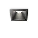 Indbygnings loftlampe GAME OUTDOOR TRIM SQUARE 84MM firkantet, stiv, UGR < 19, omskiftelig IP65/IP20, sort 