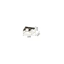 Ideal Lux ceiling luminaire LINGOTTO PL4 4 flames E14 IP20, black matt dimmable