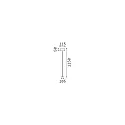 Ideal Lux battery floor lamp PURE IP54, coffee brown dimmable