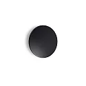 Udendørs wall luminaire PUNTO AP D30 rund, indirekte, omskiftelig IP54, sort mat 