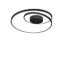 Loftlampe OZ PL ON-OFF rund, on/off IP20, sort mat 
