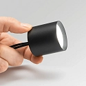 Ideal Lux overflade downlight NITRO D04 ROUND rund, stiv, med linseoptik, on/off IP20, sort mat dæmpbar