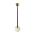 Pendel EQUINOXE D15 1-flamme G4 IP20, rav 
