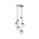 Pendel EQUINOXE 6-flammer G4 IP20, røgfarver 