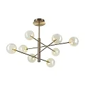 pendant luminaire EQUINOXE 8 flames G4 IP20, amber 