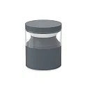 Fatningslampe BOEING H015 cylindrisk, omskiftelig, med diffuser IP65, antracit, mat 