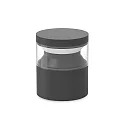 Fatningslampe BOEING H015 cylindrisk, omskiftelig, med diffuser IP65, sort mat 