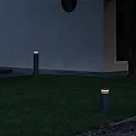 Ideal Lux Pælelys BOEING H100 cylindrisk, omskiftelig, med diffuser IP65, sort mat 
