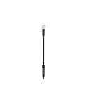 Jordspydslampe TWIGGY SPHERE H65 IP65, kaffebrun 