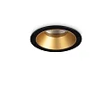 Indbygnings loftlampe GAME TRIM ROUND 58MM rund, stiv, UGR < 19, omskiftelig IP40/IP20, guld, sort 