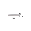 Ideal Lux wall luminaire DORICA AP1 smooth, on/off IP20, brushed copper 