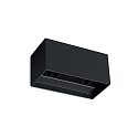 Udendørs wall luminaire ATOM UP/DOWN 20CM up / down, firkantet, justerbar IP54, sort 
