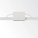 Ideal Lux Indbygget downlight LIKA FI SLIM SQUARE 9-flammer, smal, on/off, med kantbånd, UGR < 16 IP20, hvid mat 