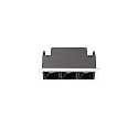Indbygget downlight LIKA FI TRIM D11 3-flammer, on/off, med kantbånd, UGR < 16 IP20, hvid mat 