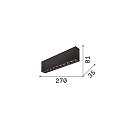 Ideal Lux surface downlight LIKA PL SURFACE D27 10 flames, on/off, UGR < 16 IP20, black matt 