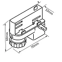 ISOLED 3-phase universal adapter ( CLASSIC + S1), white