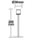 ISOLED Møbler lampe IP20, chrom 