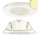Downlight IP44, satin, hvid 