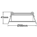 ISOLED Downlight IP44, satin, hvid 