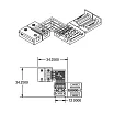 ISOLED corner connector, white