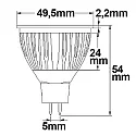 ISOLED Reflektorpære MR16 dæmpbar GU5,3 6W 470lm 2700K 70° CRI >83 dæmpbar