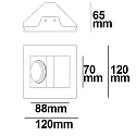ISOLED Indbygningslampe GX5.3 IP20, hvid