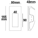 ISOLED recessed luminaire G4 IP20, white