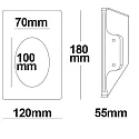 ISOLED Indbygningslampe G4 IP20, hvid