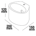 ISOLED Væglampe G9 IP20, hvid