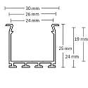 ISOLED Profil WING20, aluminium