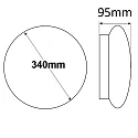 ISOLED Væg- og Loftlampe IP20, hvid 
