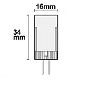 ISOLED LED lyskilde G4 33SMD G4 3,5W 320lm 2700K 270° CRI 80-89 