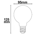 ISOLED Globe lyskilde E27 8W 750lm 2700K 360° CRI 80-89 dæmpbar