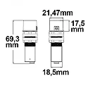 ISOLED sensor, hvid mat