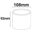 Outdoor surface mount-downlight IP54 for GX53 lamps (excl.), Ø 10.8cm / height 9.2cm, aluminium / glass