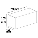 ISOLED Væglampe BOX-II E27 IP54, hvid dæmpbar