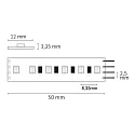 ISOLED LED HEQ HighPower RGB-Flex strip, 24V, 28.8W, IP20