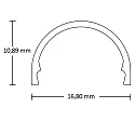 ISOLED tilbehør Wireophæng SURF12 RAIL / BORDERLESS (FLAT), hvid 200cm