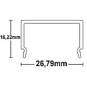 ISOLED Accessory for profile SURF24(FLAT) / DIVE24(FLAT) - cover COVER11, opal, 65% translucency, 200cm