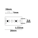 ISOLED LED CRI942-Flex strip, 24V, 22W, IP20, neutral white, 20m reel