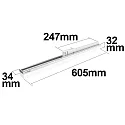 ISOLED 3-faset lampe IP20, hvid 