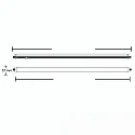 lineært lampe stødsikker IP65, hvid  42W 4200lm 4000K CRI 80-89 159.6cm