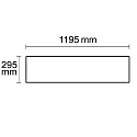 ISOLED LED panel Business Line 1200 UGR<19 2H, IP40, 36W 4000K 4650lm 120°, white RAL 9016, TRIAC dimmable