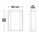 ISOLED Outdoor wall luminaire, IP54, 26 x 20 x 7cm, 2x E27 T45, excl. lamps, aluminium, anthracite