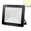 Outdoor LED floodlight 50W, warm white, black, IP65, rotatable and swivelling, 3000K 4000lm 120°