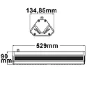 ISOLED Spot på hallen LN asymmetrisk, dæmpbar IP65, aluminium dæmpbar